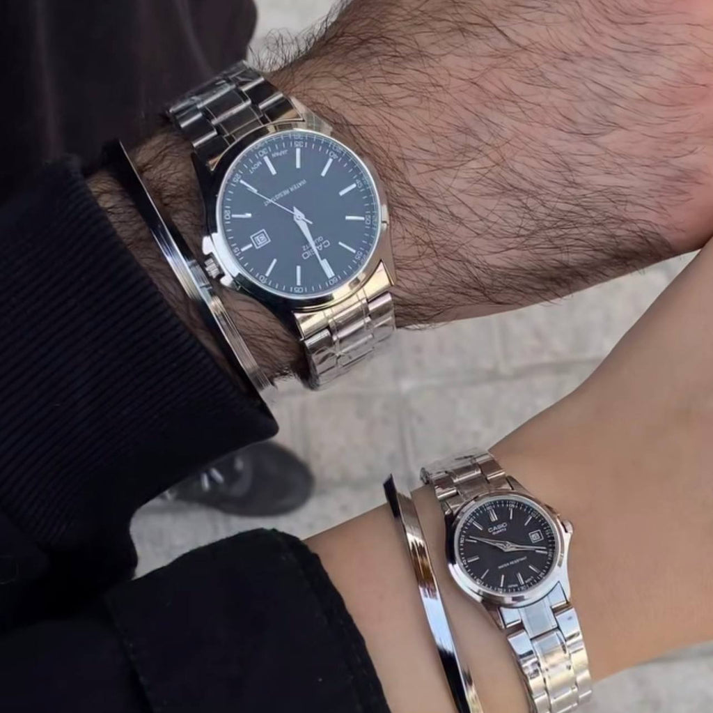 casio couple watches black