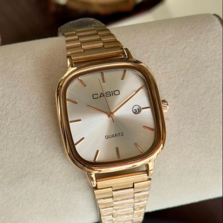 CASIO GOLD AND WHITE FOR WOMEN