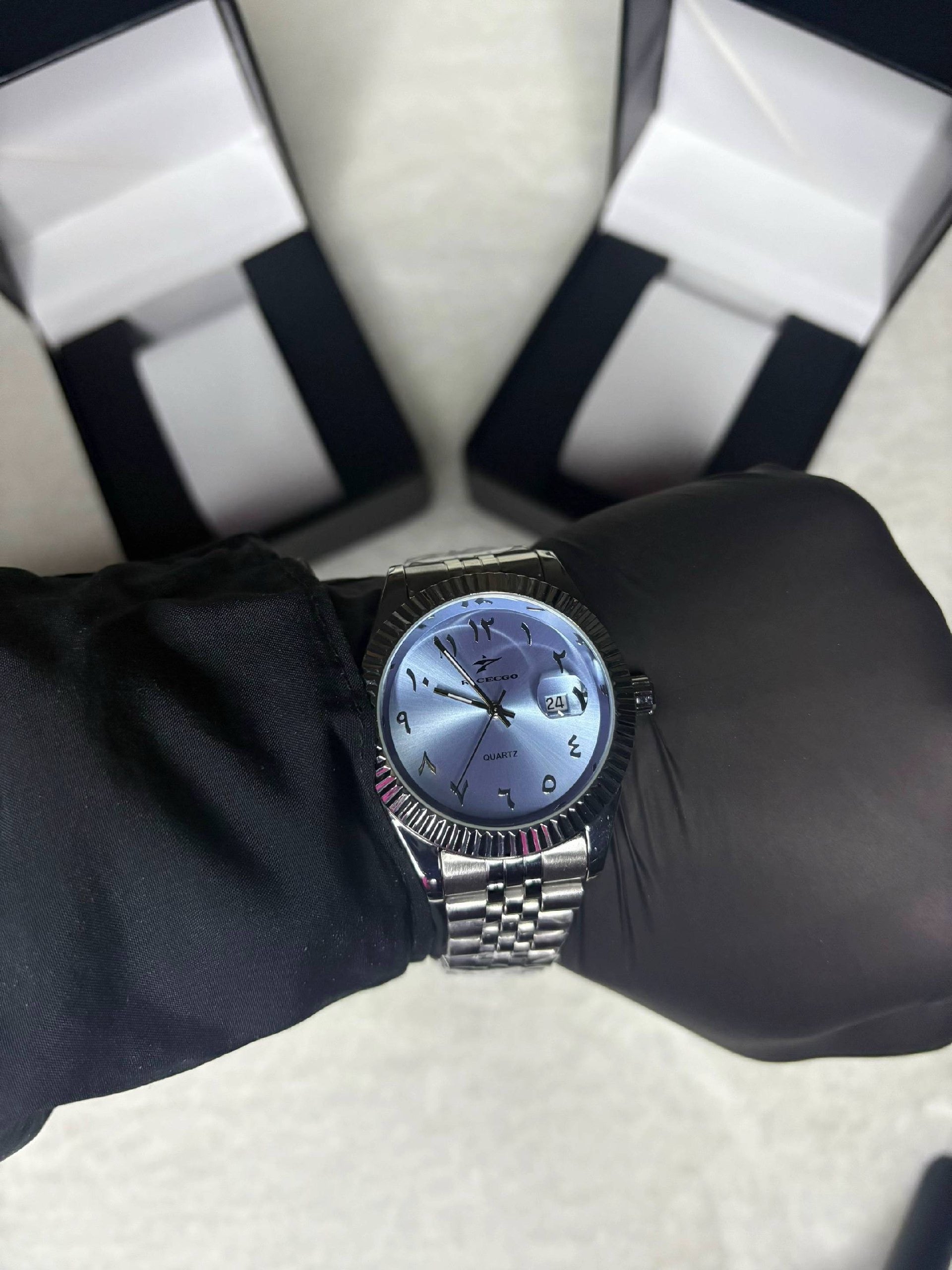RICECGO SILVER AND BLUE