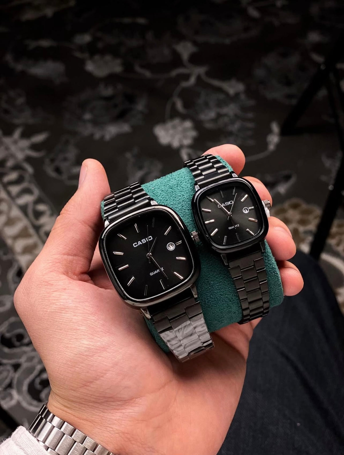 casio couple watches black