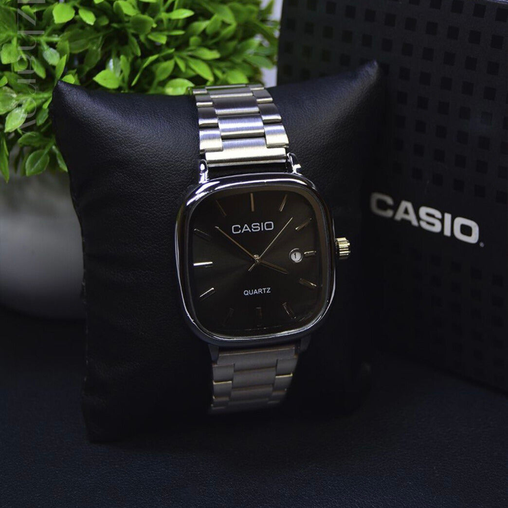 CASIO Silver and BLACK FOR Men