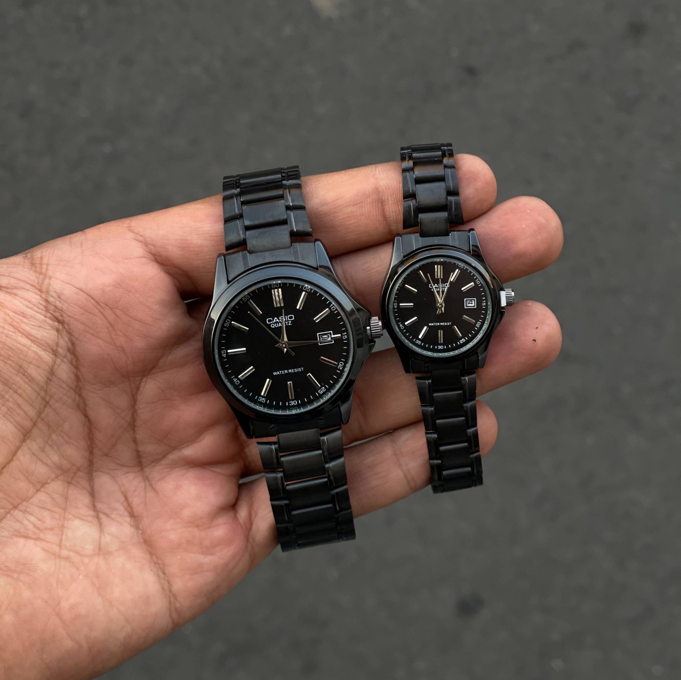 casio couple watches black