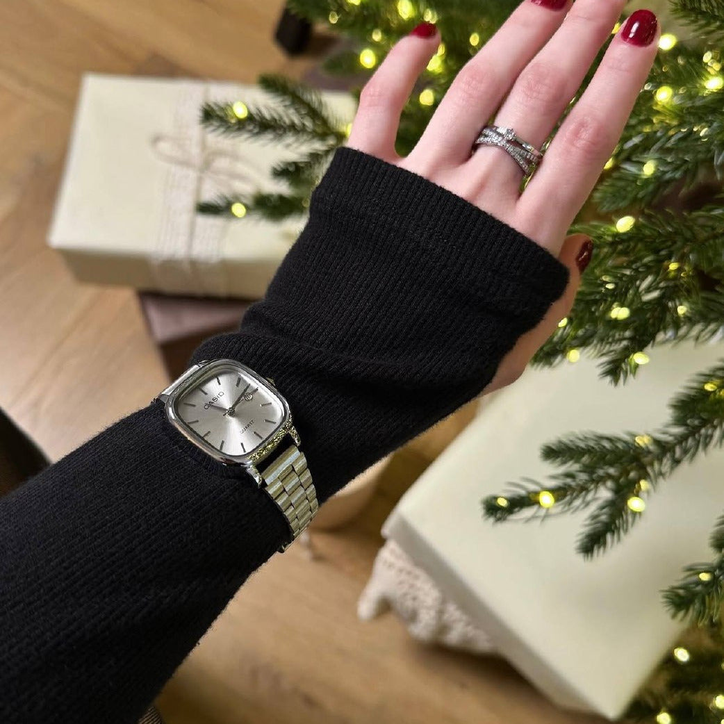 casio couple watches silver