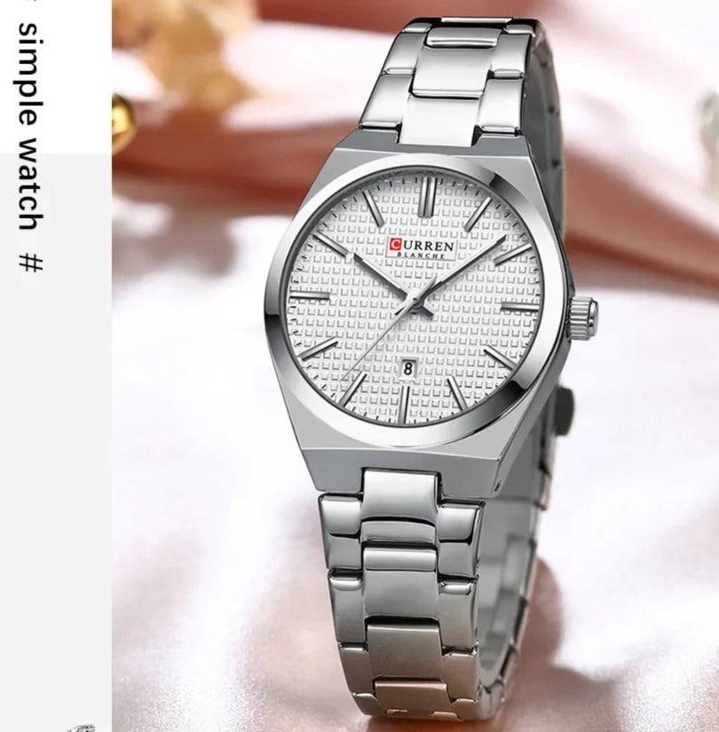 Curren couple silver and white
