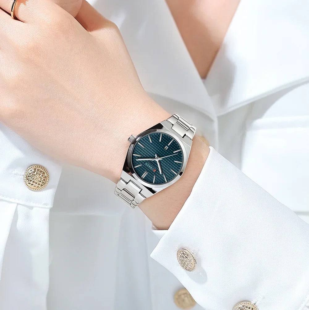 Curren couple silver and blue