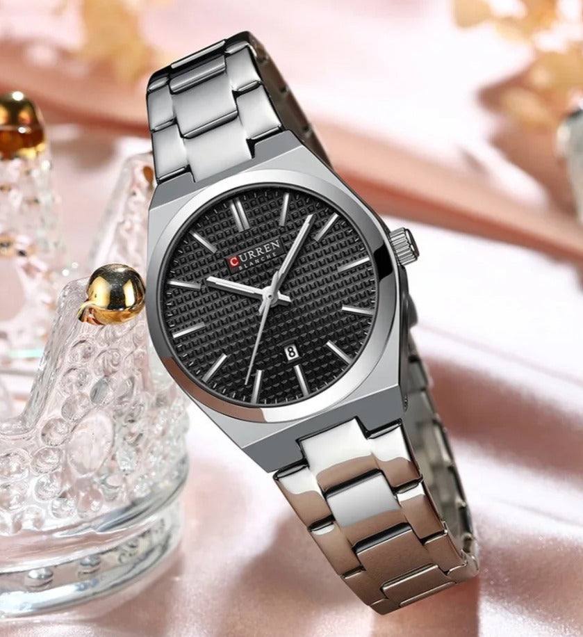 Curren couple silver and black